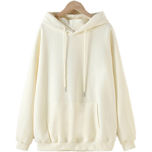 Hanorac sport lat pentru fete cu aplicație și glugă