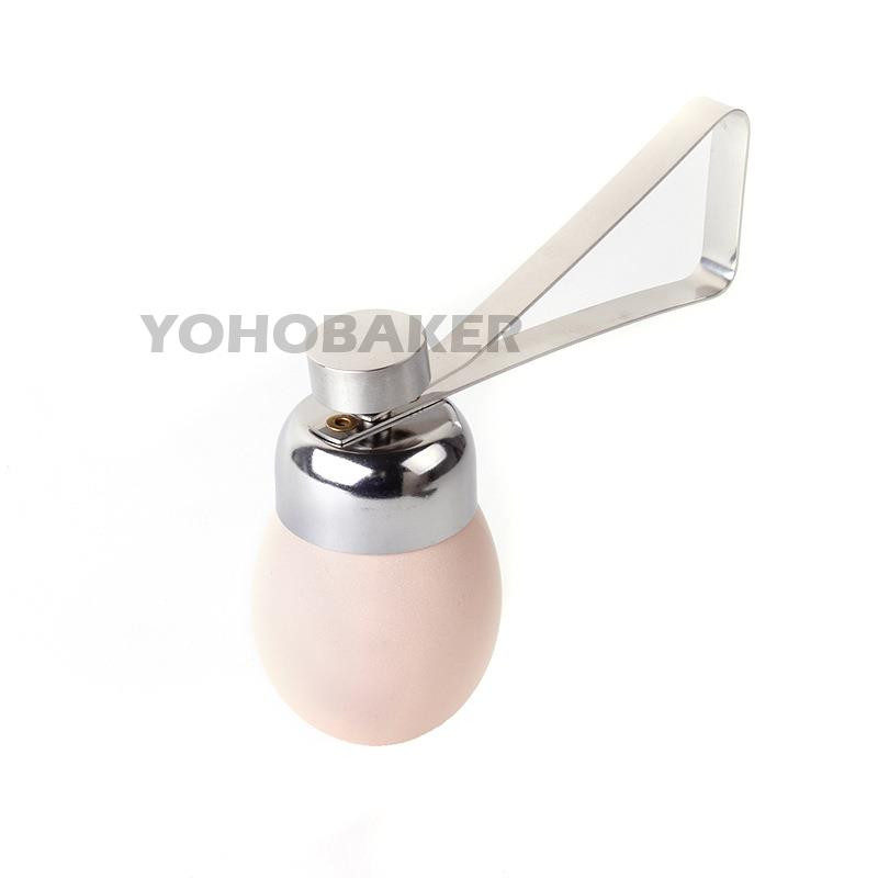 Praktiškos metalinės kiaušinių žirklės Kiaušinių pjaustyklės lukštų atidarytuvas nerūdijančio plieno virtas žalias kiaušinis atviras kūrybingas virtuvės įrankių rinkinys