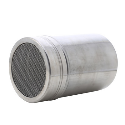 Nerūdijančio plieno miltelių dozatoriaus vamzdelis su tinklelio tankios skylės miltelių bakeliu, kavos druskos ir pipirų plaktuvų prieskonių dozatoriumi