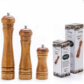 Medienos pipirų prieskonių malūnėlių rinkinys Rankinių prieskonių malūnėlių malūnėlis Keraminis šlifavimo šlifavimo šerdis Virtuvės įrankiai Maisto gaminimo BBQ įrankiai