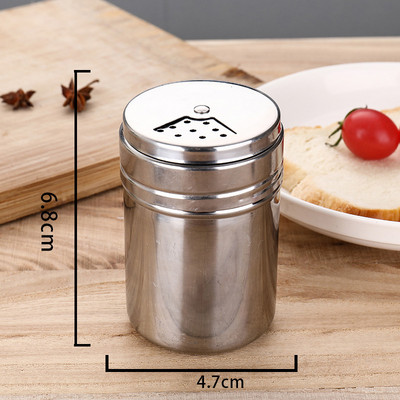 Agitatoare de sare și piper din oțel inoxidabil Borcan de depozitare a condimentelor Seturi de obiecte de bucătărie Organizator de condimente Recipiente Set de recipiente pentru borcane