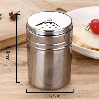 Agitatoare de sare și piper din oțel inoxidabil Borcan de depozitare a condimentelor Seturi de obiecte de bucătărie Organizator de condimente Recipiente Set de recipiente pentru borcane
