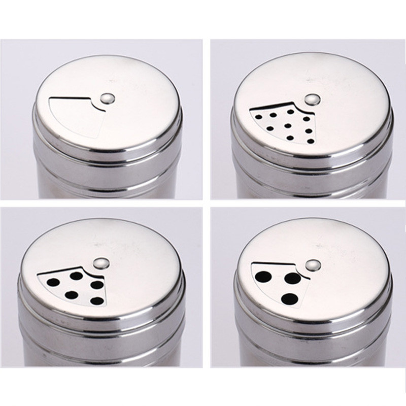 Agitatoare de sare și piper din oțel inoxidabil Borcan de depozitare a condimentelor Seturi de obiecte de bucătărie Organizator de condimente Recipiente Set de recipiente pentru borcane