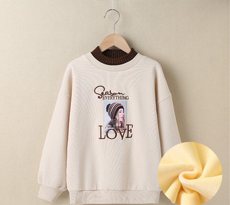 Naujo modelio vaikiška palaidinė su ovalia iškirpte mergaitėms