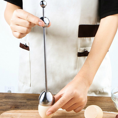 Nerūdijančio plieno nešiojamas kiaušinių lukštų atidarytuvas Buitinis kiaušinių lukštų virtuvės įrankis Kūrybinis kiaušinių plaktuvas