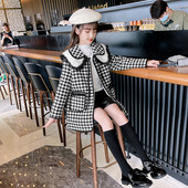 Palton elegant pentru copii pentru fete cu guler