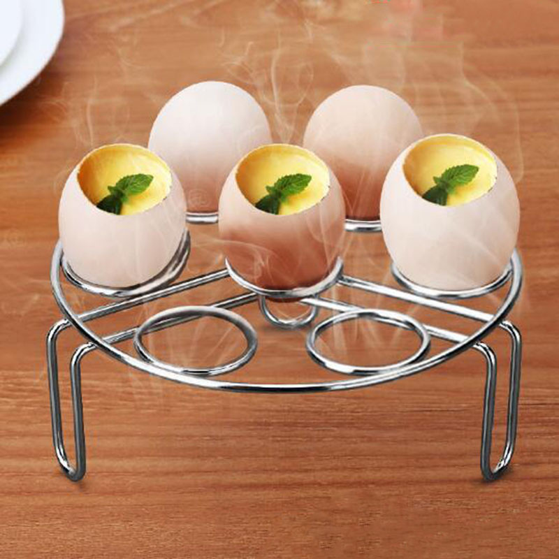 Deschizător de coajă de ou din oțel inoxidabil Foarfece pentru ou Orez lipici Ou artefact Suport pentru ouă la abur Gadget de bucătărie multifuncțional