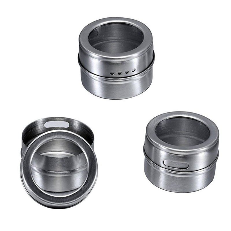 1PC Sticla de condimente Cutii de condimente din oțel inoxidabil Design clar Piper Sare Condimente Agitator de zahăr Sticla de condimente Accesorii de bucătărie