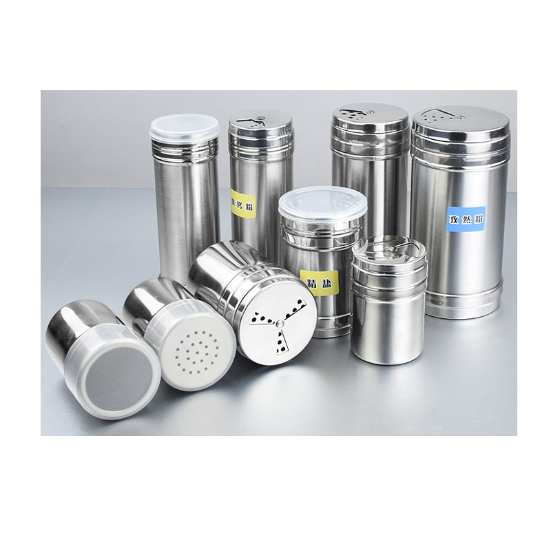 Borcan pentru condimente pentru grătar din oțel inoxidabil Borcan pentru stropire Cutie pentru condimente pentru piper Set borcane pentru condimente Sare și piper Suport organizator pentru condimente