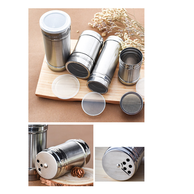 Borcan pentru condimente pentru grătar din oțel inoxidabil Borcan pentru stropire Cutie pentru condimente pentru piper Set borcane pentru condimente Sare și piper Suport organizator pentru condimente