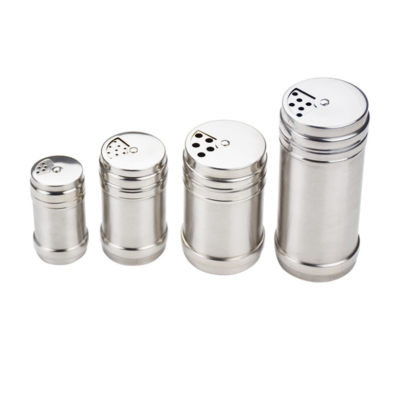 Borcan pentru condimente pentru grătar din oțel inoxidabil Borcan pentru stropire Cutie pentru condimente pentru piper Set borcane pentru condimente Sare și piper Suport organizator pentru condimente