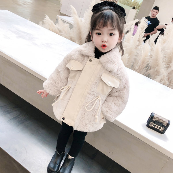 Geacă din piele ecologică la modă pentru fete cu șireturi și fermoar