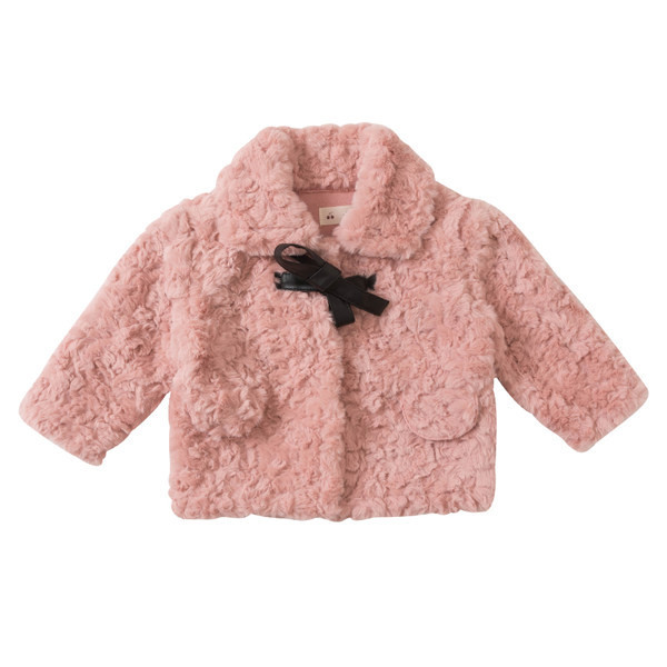 Madinga striukė mergaitėms su klasikine apykakle ir kaspinu