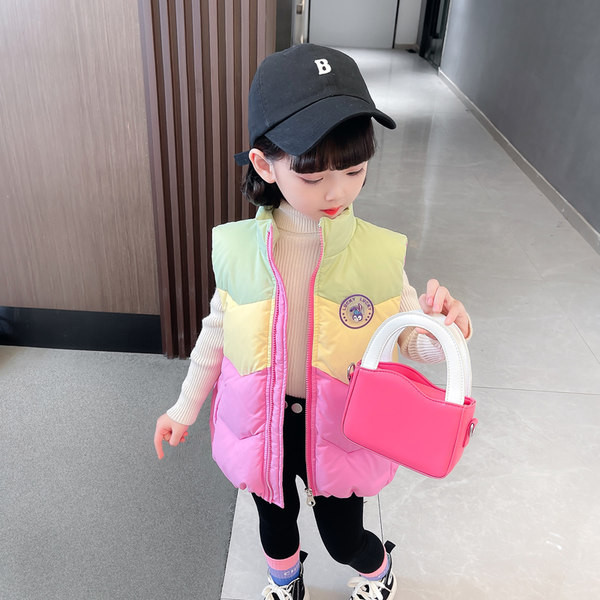 Vesta pentru copii pentru fete cu fermoar