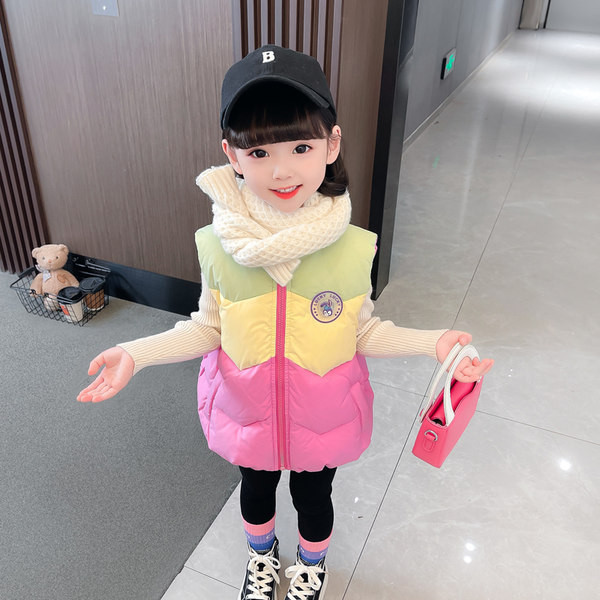 Vesta pentru copii pentru fete cu fermoar