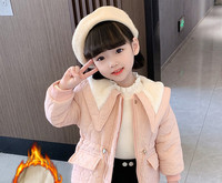 Geaca pentru copii captusita pentru fete cu sireturi si buzunar