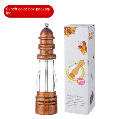 Maltų pipirų malūnėlis namuose rankiniu būdu grūsta jūros druska pipirų pipirų malūnėlis medinis švyturys pipirų malūnas pagardų butelis prieskonių indelis