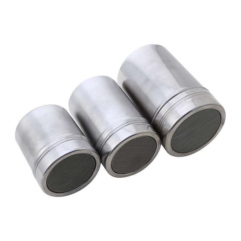 Rozsdamentes acél poradagoló cső sűrű lyukú portartállyal, só- és bors shakerek fűszeradagolóval