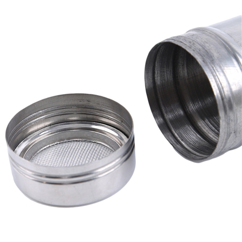 Rozsdamentes acél poradagoló cső sűrű lyukú portartállyal, só- és bors shakerek fűszeradagolóval