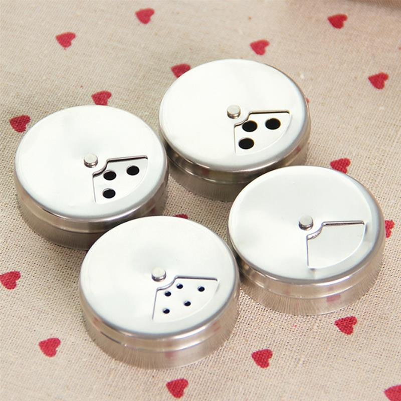 Borcan de condimente din oțel inoxidabil din sticlă pentru piper Sticle pentru condimente Sticle de depozitare cu sigiliu pentru gătit Unelte pentru bucătărie