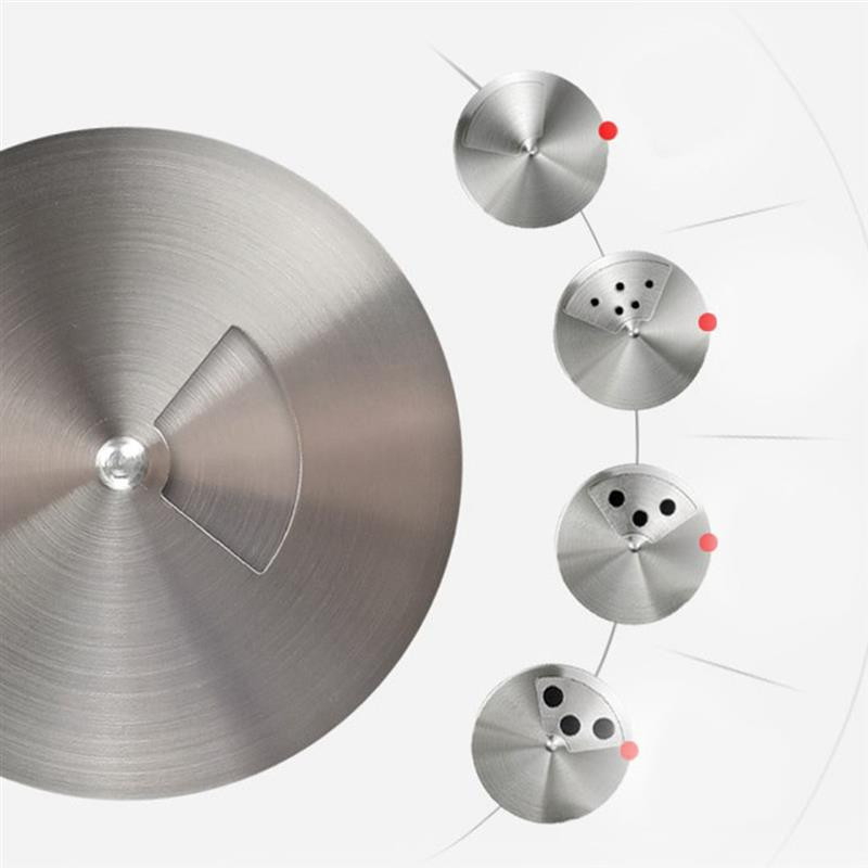 Borcan de condimente din oțel inoxidabil din sticlă pentru piper Sticle pentru condimente Sticle de depozitare cu sigiliu pentru gătit Unelte pentru bucătărie