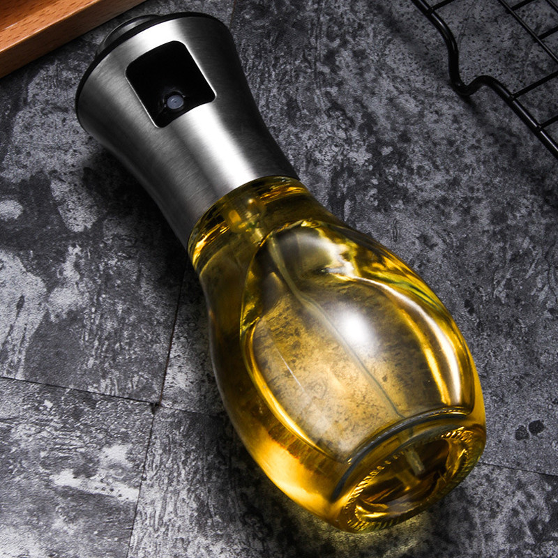 Spray de ulei pentru grătar, sos de oțet, ulei de măsline, sticle de sticlă, dozator de ulei, condiment, sticla de condimente, ustensile de bucătărie Unelte