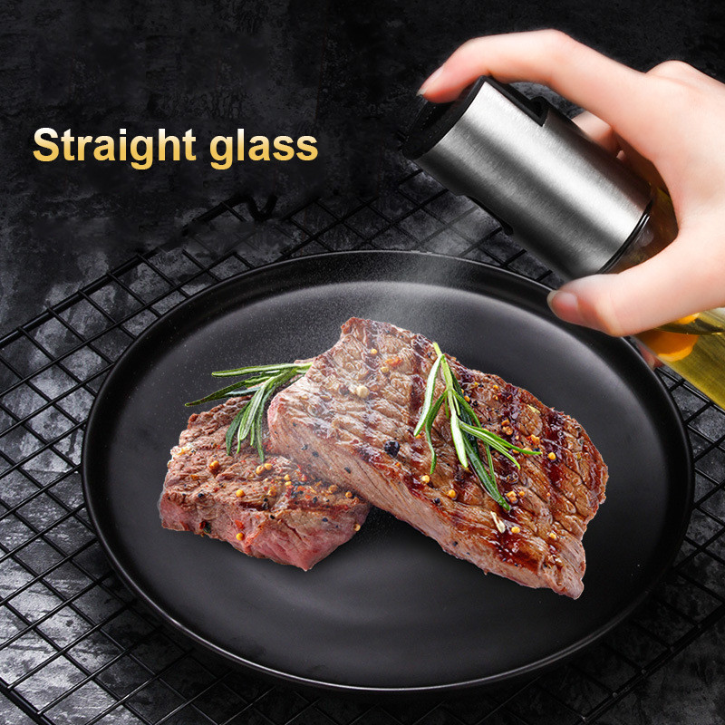 Spray de ulei pentru grătar, sos de oțet, ulei de măsline, sticle de sticlă, dozator de ulei, condiment, sticla de condimente, ustensile de bucătărie Unelte