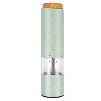 Elektrinė druskos ir pipirų malūnėlis, automatinis prieskonių malūnėlis su baterijomis varomas kviečių pluošto medžiagų plaktuvas Virtuvės įrankiai Virtuvės prietaisai