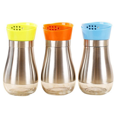 3 buc. Agitator de condimente Sticle de condimente din oțel inoxidabil Instrument de gătit pentru condimente Accesarie Sticla de condimente de bucătărie Rasnita de piper