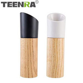 TEENRA medienos druskos ir pipirų malūnėlis Prieskonių žolelių malūnėlis Reguliuojamas druskos ir pipirų plaktuvai Virtuvės prieskonių indeliai