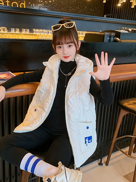 Vesta pentru copii pentru fete cu buzunar