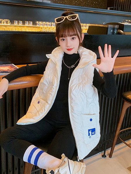 Vesta pentru copii pentru fete cu buzunar