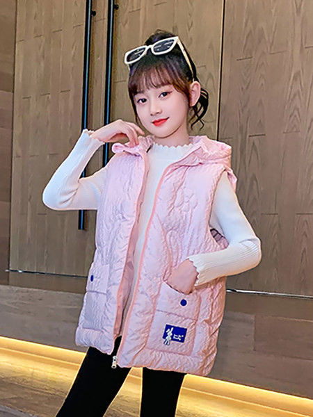 Vesta pentru copii pentru fete cu buzunar