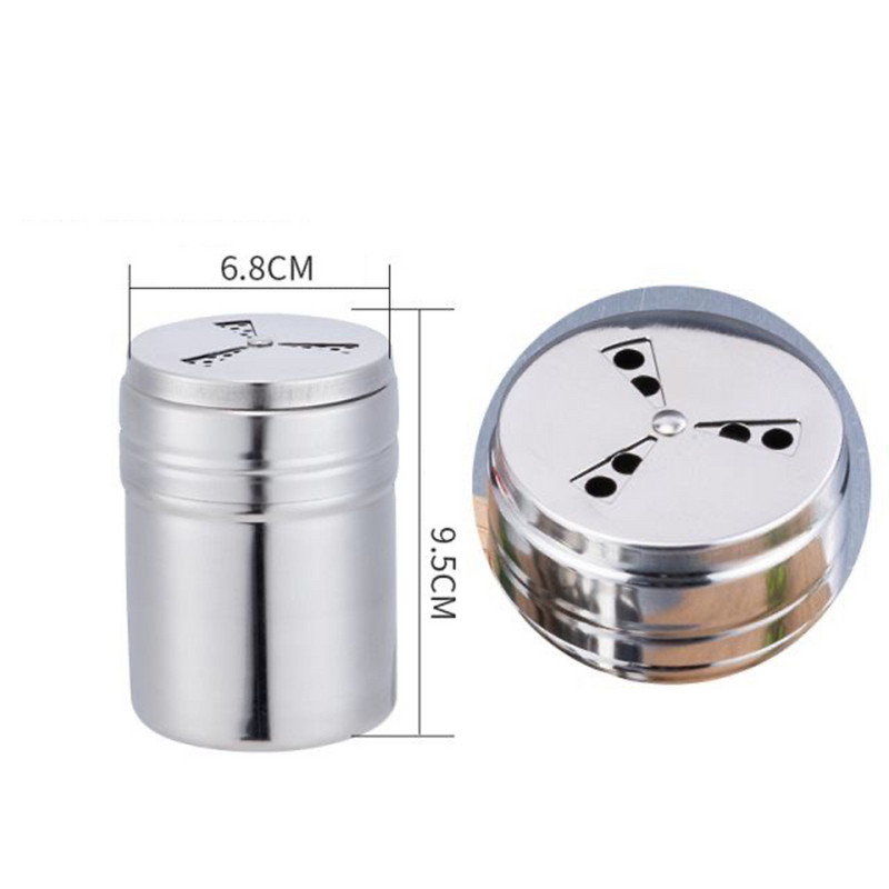 Sticla de condimente Shaker de condimente din oțel inoxidabil Capac rotativ Recipient de sare pentru condimente Organizator de condimente de piper Gadget de bucătărie