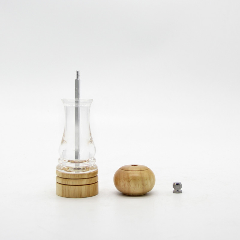Medinių prieskonių laikymo dėžutės rankinis pipirų plaktuvas Prieskonių ir druskos purškimo butelis pipirų malūnėlis virtuvės maisto ruošimo įrankiams
