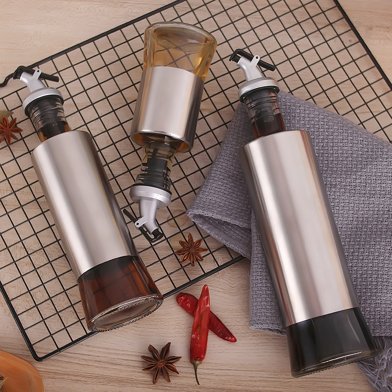 Nordic Style fűszerező adagoló szósz palack Üveg tároló palackok olívaolajhoz és ecethez Kreatív konyhai főzőeszközök