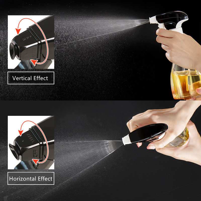 2022 Új konyhai fűszerezés olajozó főzés BBQ sütőprés Olaj spray palack otthoni üveg spray palack 200 ml spray palack