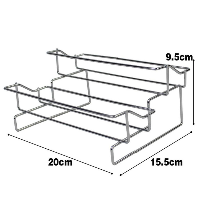 6db/készlet Rozsdamentes acél fedő Fűszeres edény Fűszeres üveg Üveg Konyhai kellékek Anyagok Sócella forgásszabályozás