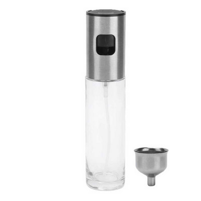 100 ml-es rozsdamentes acél olíva szivattyú spray palack olaj permetező olajozó edény BBQ grill főzőeszköz kanna edény konyhai eszköz