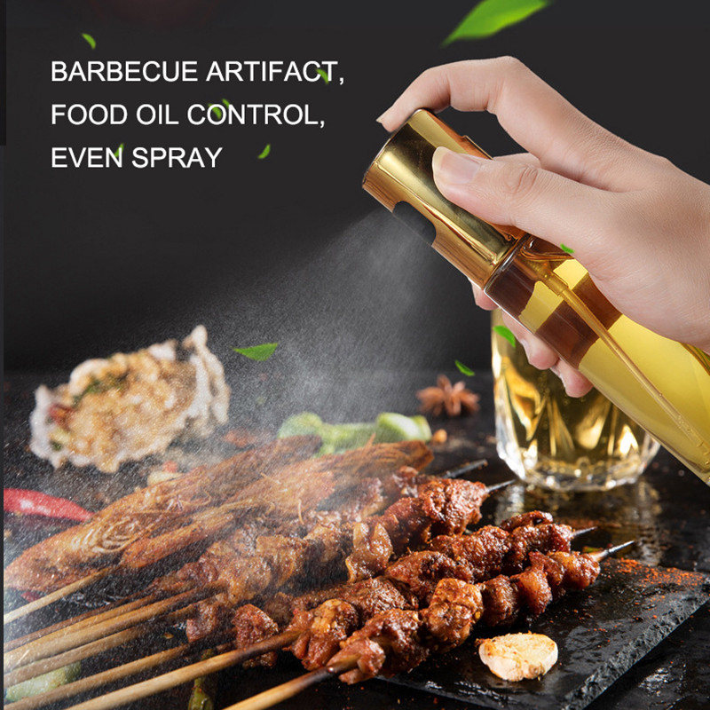 Sticlă portabilă de pulverizare pentru ulei, rezistentă la scurgeri, unealtă pentru gătit pentru bucătărie, pulverizator pentru condimente pentru apă, pentru camping, accesoriu pentru grătar