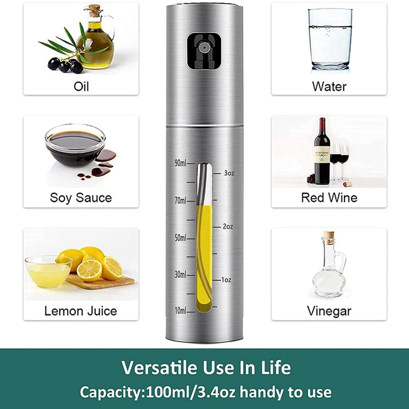 Olívaolaj permetező főzéshez, olajspray-palack konyhai olajfröccsölő salátához, borsdaráló is