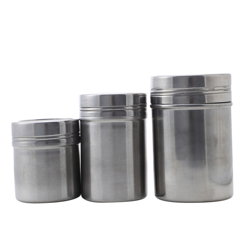 Rozsdamentes acél poradagoló cső sűrű lyukú portartállyal, só- és paprikarázók fűszeradagolóval