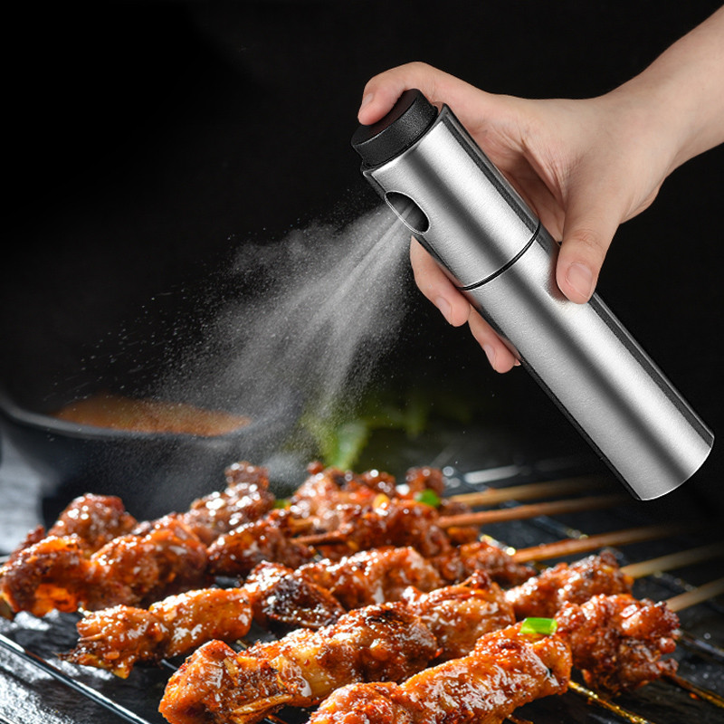 Pulverizator de ulei de bucătărie de 100 ml Sticlă de pulverizare de ulei de oțet Unelte pentru grătar Dispenser de ulei de măsline Pulverizator de ulei pentru gătit