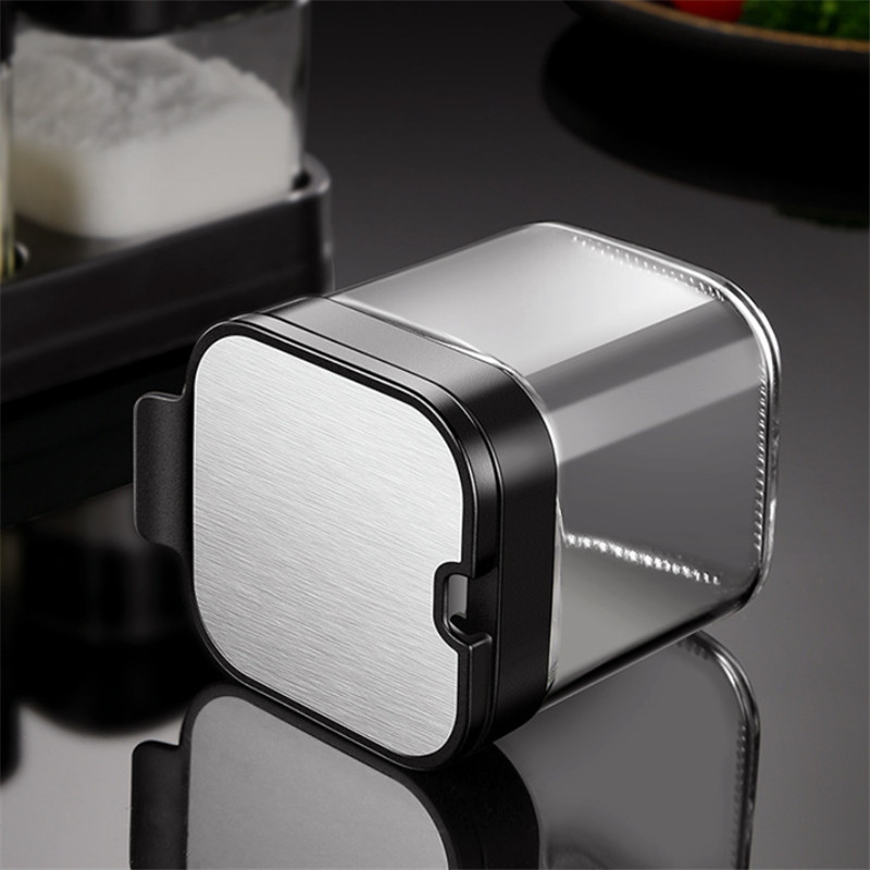 Hőálló üveg fűszeres dobozok Fűszertartó készlet Lezárt ételízesítő tároló palack Só és bors shakerek Konyhai főzőeszközök