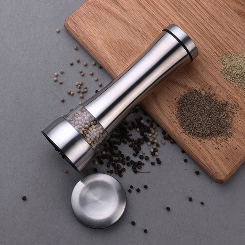 1 komad mlinca za papar od nehrđajućeg čelika, ručna posuda za sol i papar Lonac za začine, začini, sol, šećer, mlin, kuhinjski alati