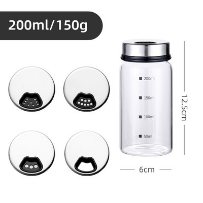 Háztartási locsolódobozok, poros dobozok, grillfűszeres palackok, locsolópalackok, üveg fűszeres üvegek