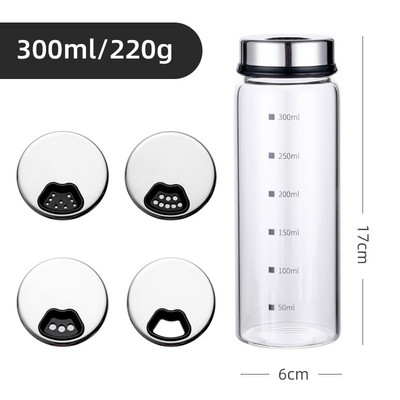 Háztartási locsolódobozok, poros dobozok, grillfűszeres palackok, locsolópalackok, üveg fűszeres üvegek