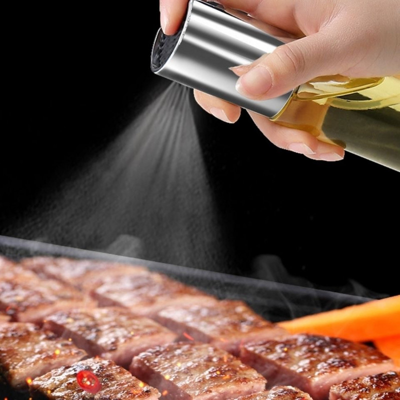 100 ml Oil Cook Purškiamas Tuščias Butelis Acto Dozatorius Maisto ruošimo Įrankis Salotos BBQ Stiklinis aliejaus purkštuvas Virtuvės priedai