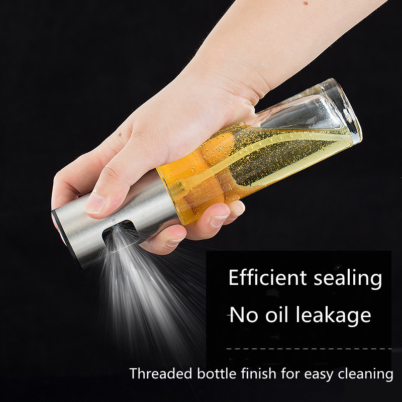 100 ml Oil Cook Purškiamas Tuščias Butelis Acto Dozatorius Maisto ruošimo Įrankis Salotos BBQ Stiklinis aliejaus purkštuvas Virtuvės priedai