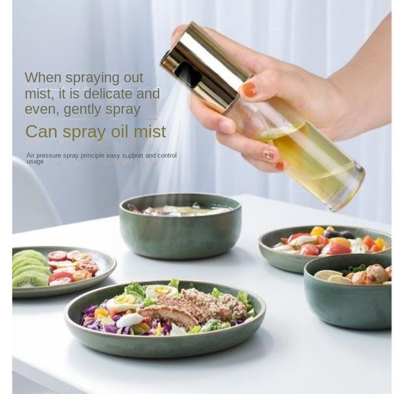 100 ml Oil Cook Purškiamas Tuščias Butelis Acto Dozatorius Maisto ruošimo Įrankis Salotos BBQ Stiklinis aliejaus purkštuvas Virtuvės priedai
